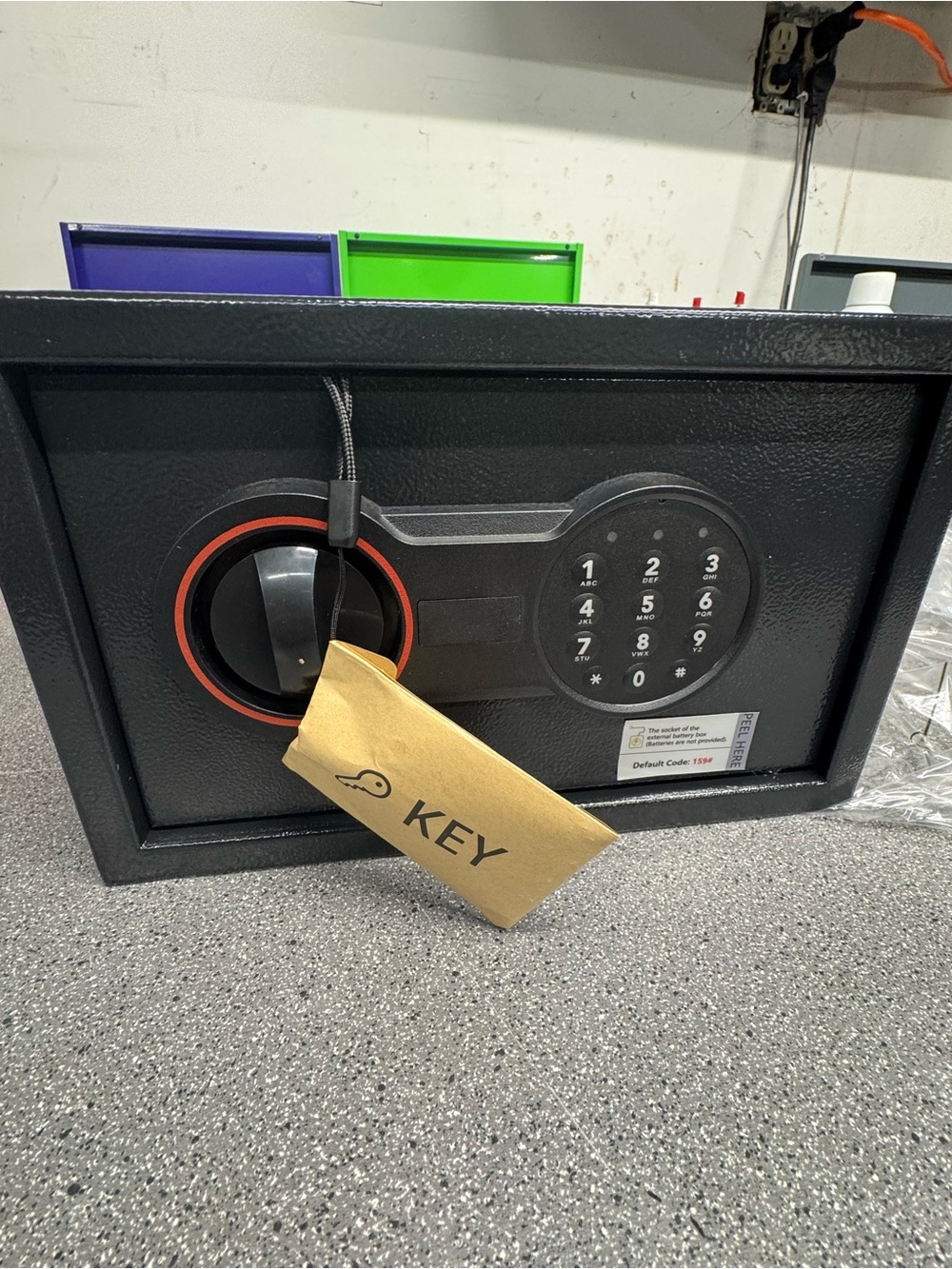 Bukumo Fireproof digital safe with waterproof bag. Small and secure